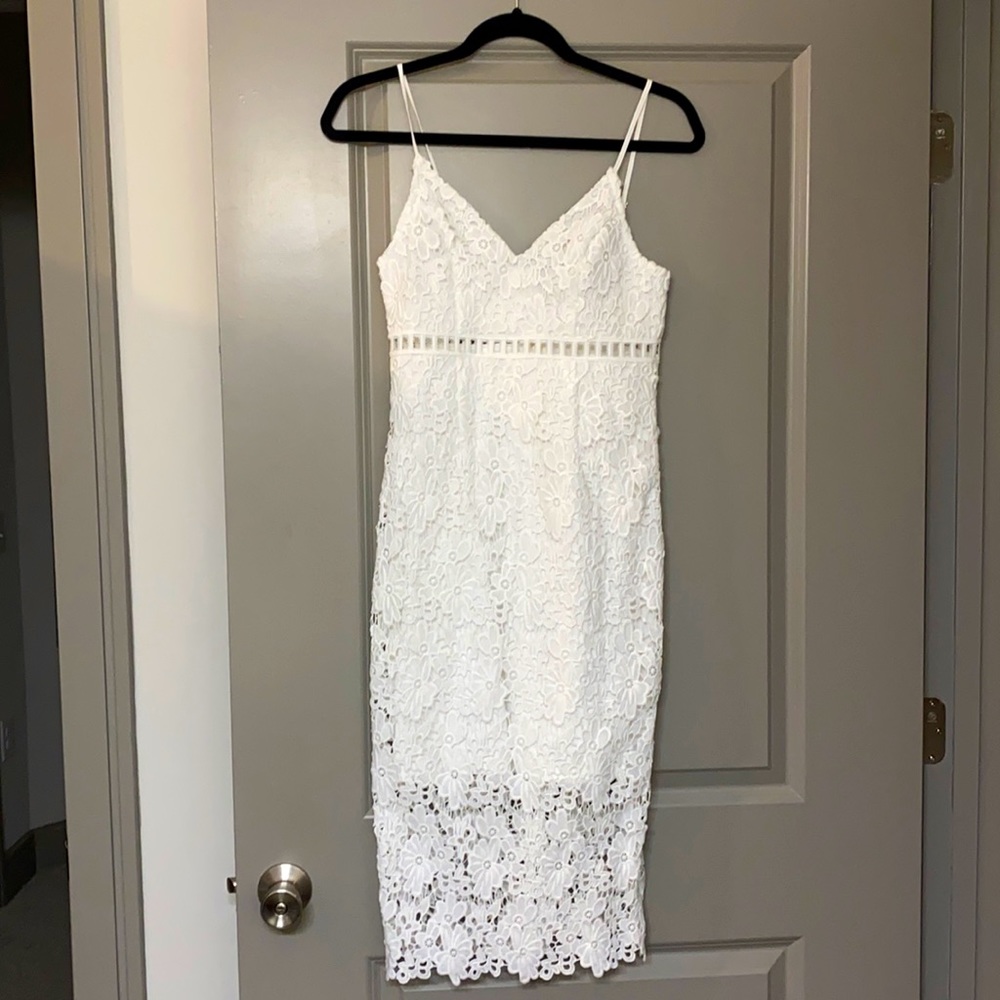 White lace dress, size small, forever21 NEW